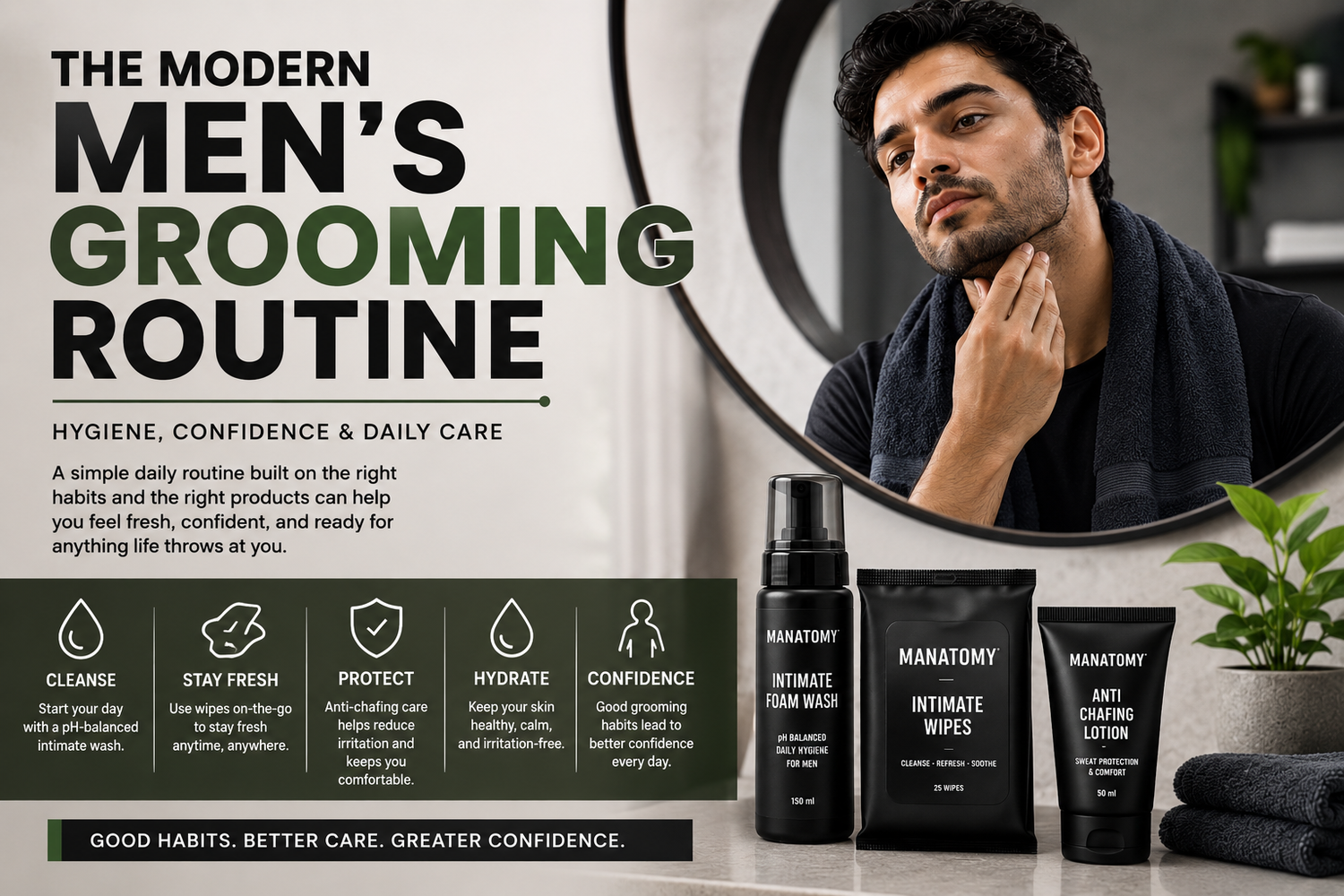 The Modern Men’s Grooming Routine: Hygiene, Confidence & Daily Care