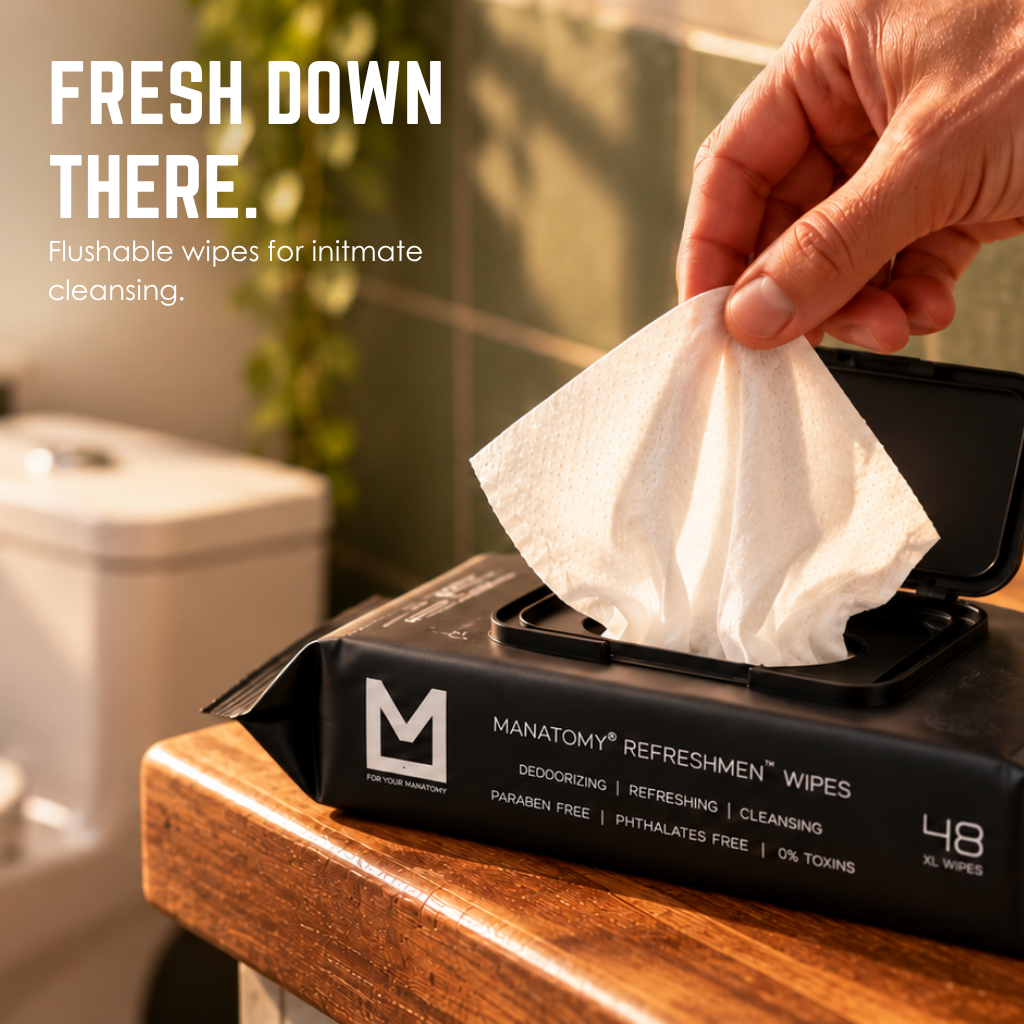 RefreshMen Wipes - Flushable